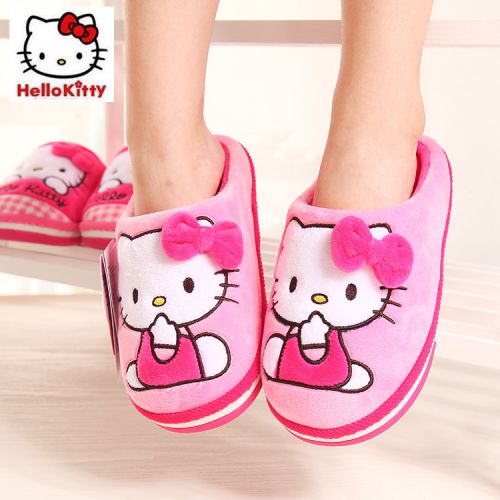 Chaussons enfants en HELLOKITTY pour hiver - semelle caoutchouc antidérapant Ref 1015153