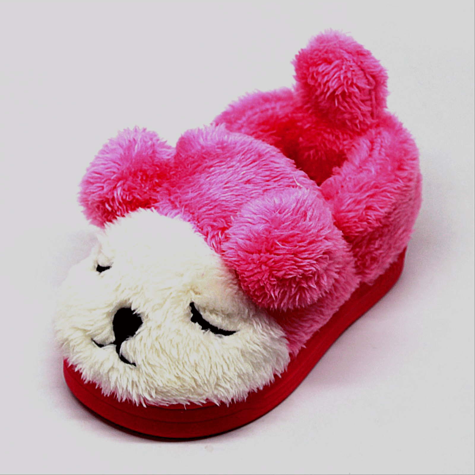 Chaussons enfants en pour hiver - semelle caoutchouc antidérapant Ref 1015870