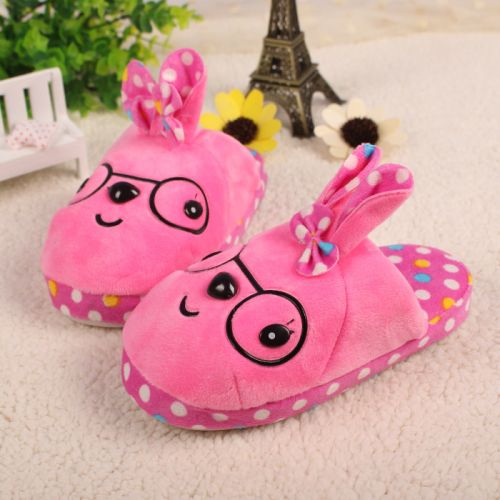 Chaussons enfants en pour hiver - semelle caoutchouc antidérapant Ref 1016006