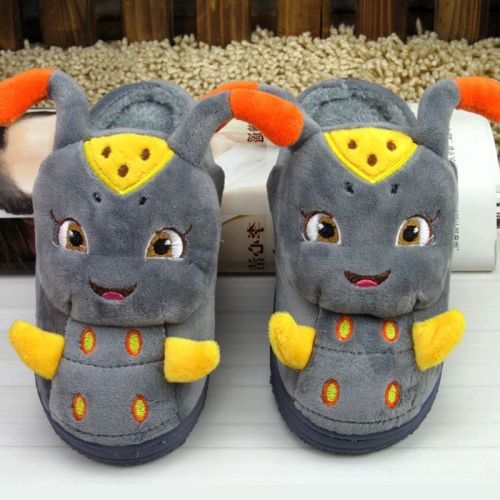 Chaussons enfants en pour hiver - semelle caoutchouc Ref 1016737