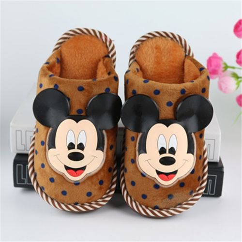 Chaussons enfants en pour hiver - semelle caoutchouc Ref 1017017