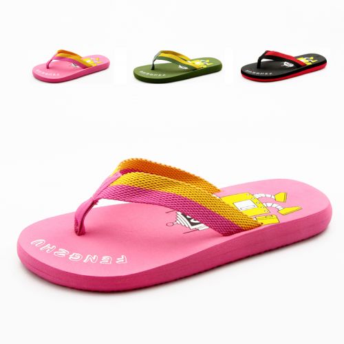 Chaussons enfants en satin pour été - semelle plastique Ref 1017029