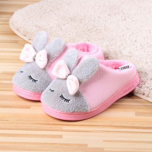 Chaussons enfants en pour hiver - semelle plastique Ref 1017125