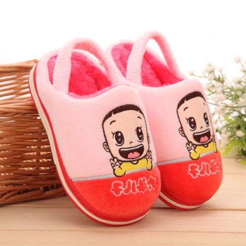 Chaussons enfants en pour hiver - semelle caoutchouc antidérapant Ref 1017527