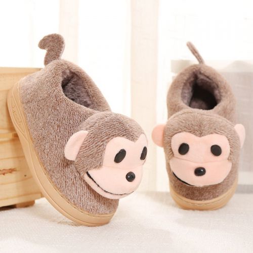 Chaussons enfants en pour hiver - semelle caoutchouc Ref 1017877