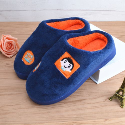Chaussons enfants en pour hiver - semelle caoutchouc antidérapant Ref 1018102