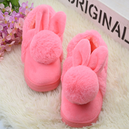 Chaussons enfants en pour hiver - semelle caoutchouc Ref 1018143