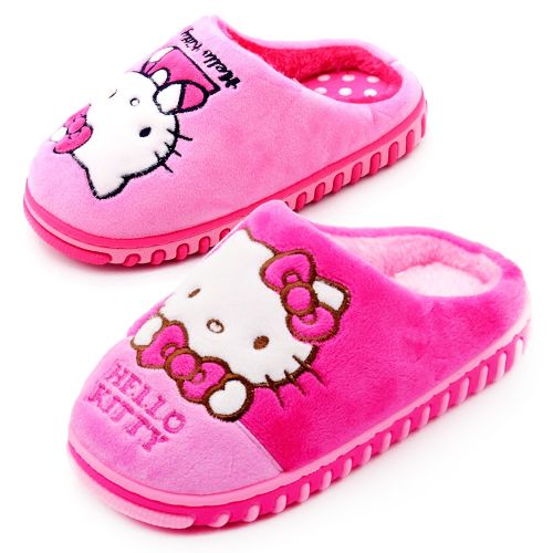 Chaussons enfants en HELLO KITTY pour hiver - semelle plastique Ref 1018222