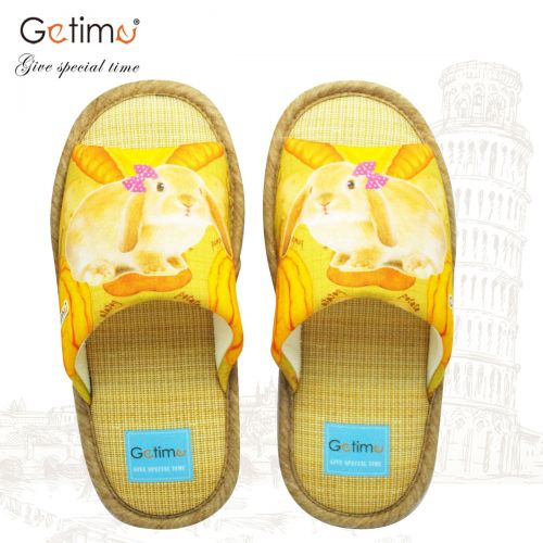 Chaussons enfants en coton pour printemps - semelle caoutchouc Ref 1024085