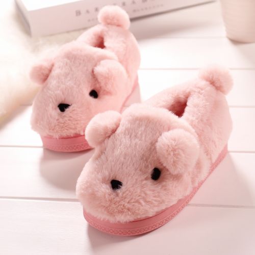 Chaussons enfants en pour hiver - semelle caoutchouc antidérapant Ref 1024399