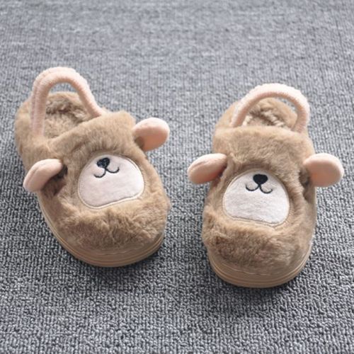 Chaussons enfants en pour hiver - semelle caoutchouc antidérapant Ref 1024413