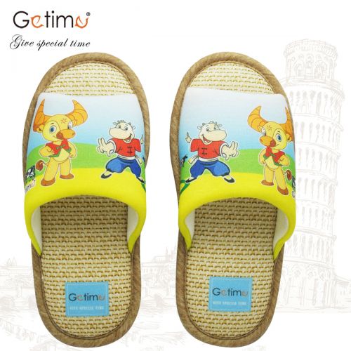 Chaussons enfants en coton pour printemps - semelle caoutchouc Ref 1024757