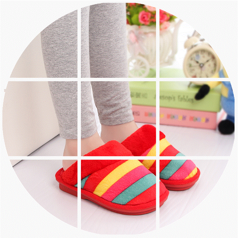 Chaussons enfants en pour hiver - semelle plastique Ref 1025402