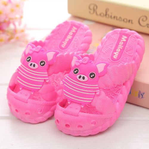 Chaussons enfants en velours côtelé pour été - semelle caoutchouc antidérapant Ref 1025996