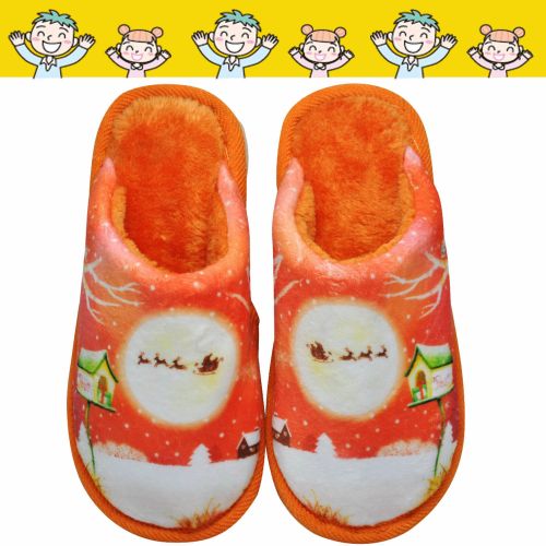 Chaussons enfants en pour hiver - semelle caoutchouc Ref 1027416
