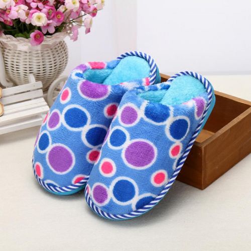 Chaussons enfants en coton pour hiver - semelle caoutchouc Ref 1027949