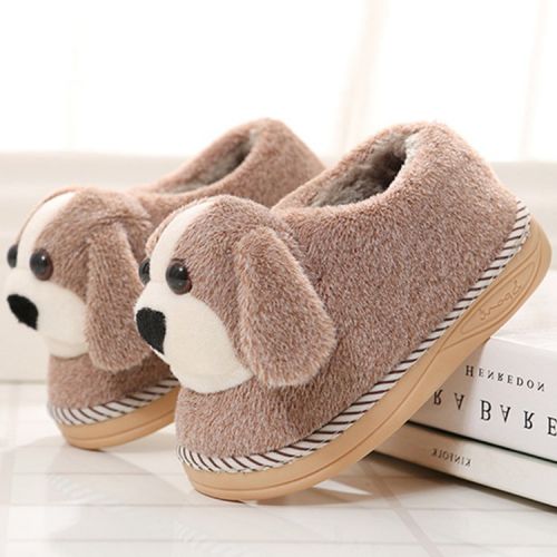 Chaussons enfants en pour hiver - semelle caoutchouc Ref 1031076