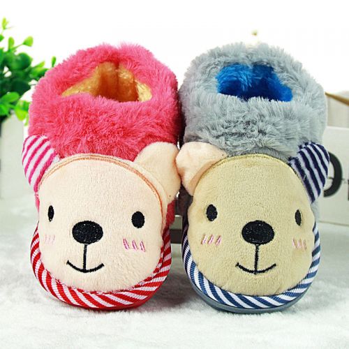 Chaussons enfants en pour hiver - semelle caoutchouc antidérapant Ref 1031332