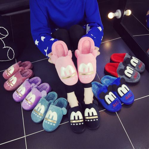 Chaussons enfants en coton - semelle caoutchouc antidérapant Ref 1032091