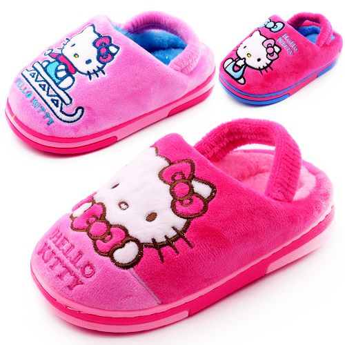 Chaussons enfants en HELLO KITTY pour hiver - semelle plastique Ref 1032138