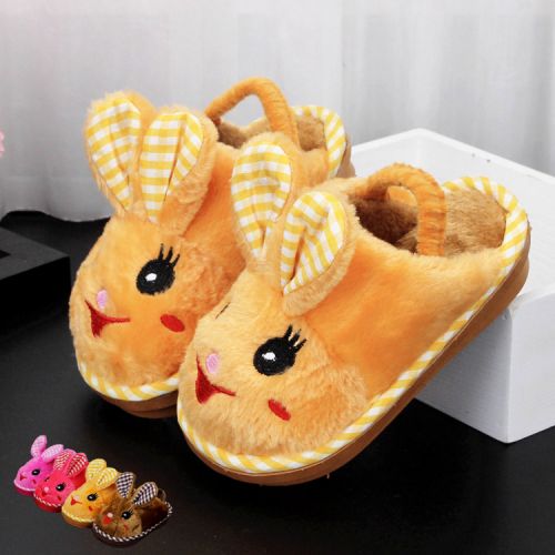Chaussons enfants en pour hiver - semelle caoutchouc Ref 1032467