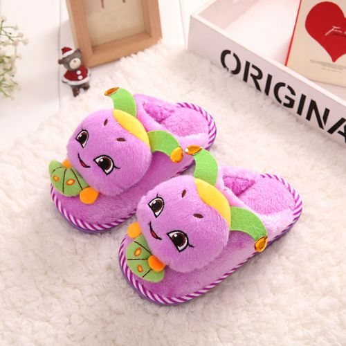 Chaussons enfants en pour hiver - semelle plastique Ref 1032528