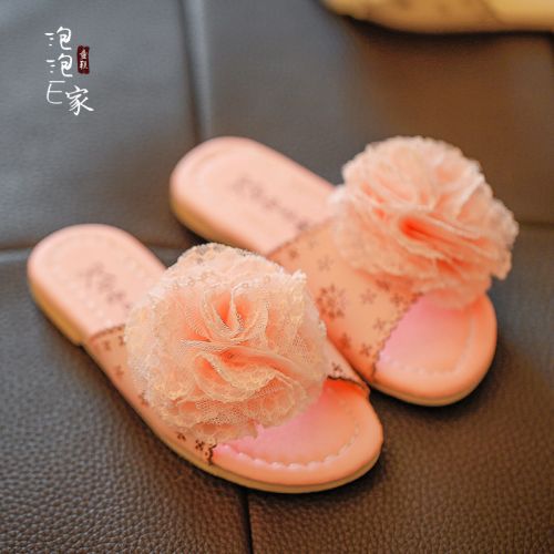 Chaussons enfants en Cuir spatial pour été - semelle caoutchouc Wear Ref 1032712