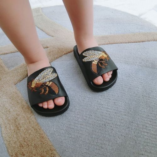 Chaussons enfants en cuir - Ref 1033019