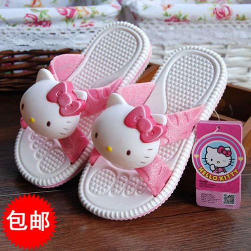 Chaussons enfants HELLO KITTY pour été - semelle fond composite Ref 1033477