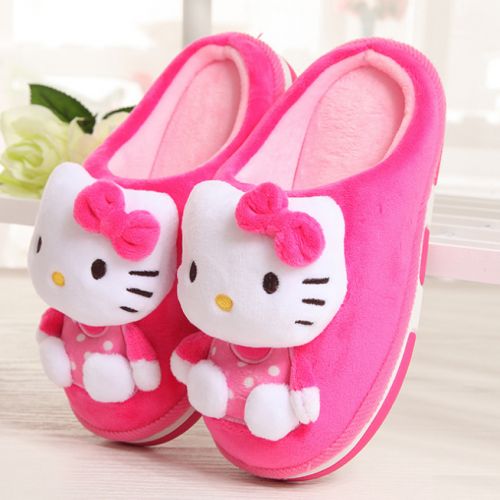 Chaussons enfants en HELLO KITTY pour hiver - semelle Ref 1033956