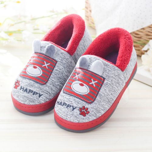 Chaussons enfants en pour hiver - semelle plastique Ref 1034032