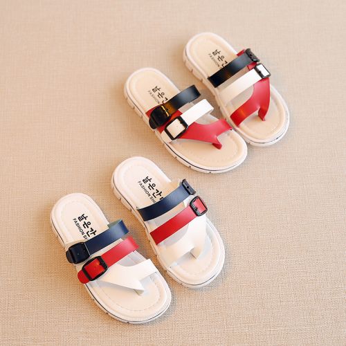 Chaussons enfants en similicuir pour Toute saison - semelle caoutchouc antidérapant Ref 1034389