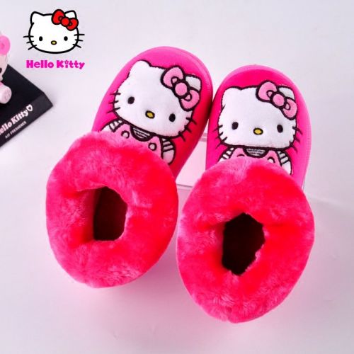 Chaussons enfants en HELLO KITTY pour hiver - semelle caoutchouc naturel Ref 1034527