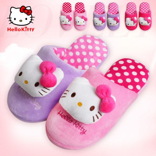 Chaussons enfants en HELLO KITTY pour hiver - semelle caoutchouc Ref 1034912