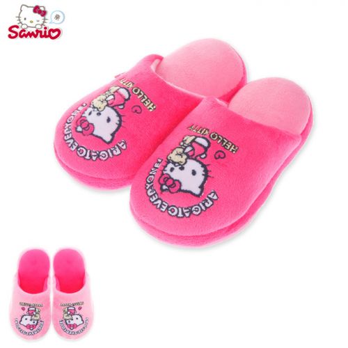Chaussons enfants en HELLO KITTY pour hiver - semelle caoutchouc Ref 1035979