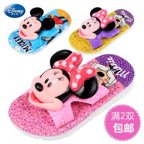 Chaussons enfants DISNEY pour été - semelle plastique Ref 1036025