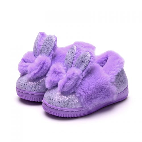 Chaussons enfants pour hiver - semelle caoutchouc antidérapant Ref 1036032