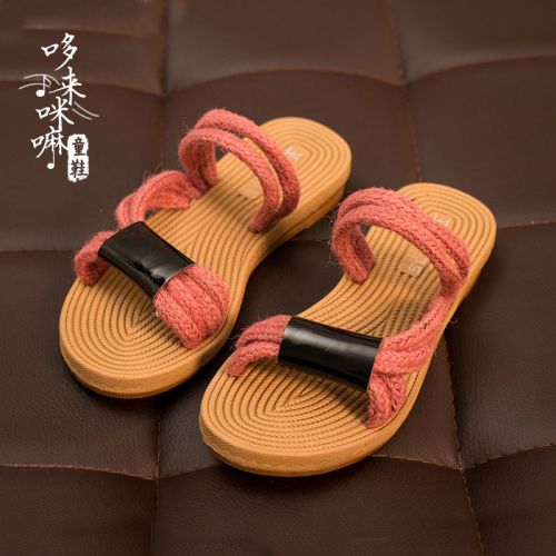 Chaussons enfants en similicuir pour été - semelle PU Ref 1036053