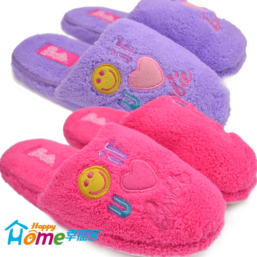 Chaussons enfants en BARBIE pour hiver - semelle caoutchouc Ref 1036137