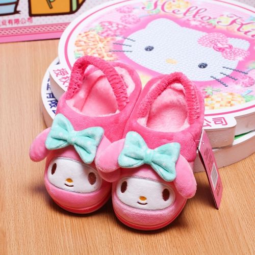 Chaussons enfants en HELLO KITTY pour hiver - semelle caoutchouc antidérapant Ref 1036157