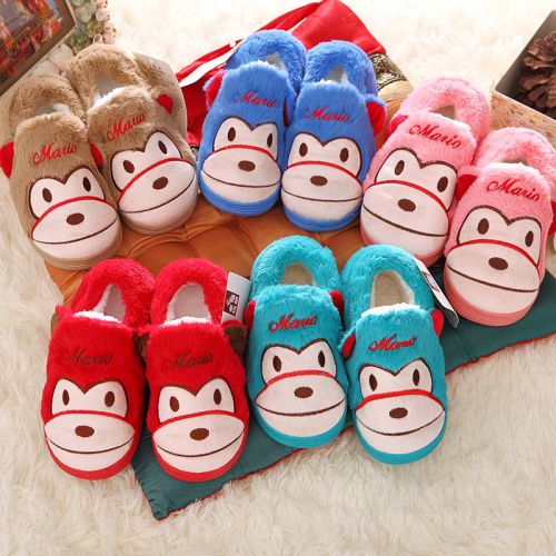 Chaussons enfants en CHEERFUL MARIO pour hiver - semelle caoutchouc Ref 1036167