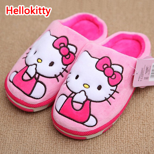 Chaussons enfants en HELLO KITTY pour hiver - semelle plastique Ref 1036168