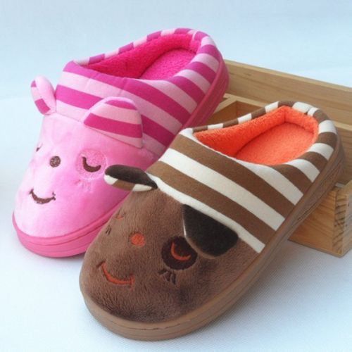 Chaussons enfants en pour hiver - semelle caoutchouc Ref 1036235