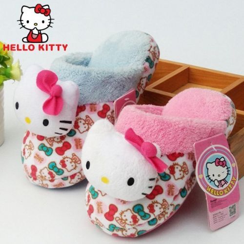 Chaussons enfants en HELLO KITTY pour hiver - semelle caoutchouc Ref 1036244
