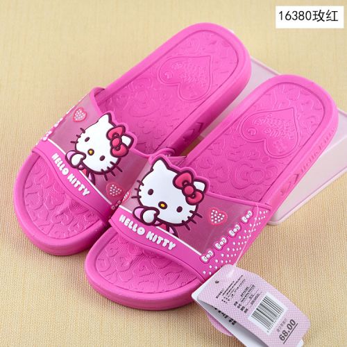 Chaussons enfants HELLO KITTY pour été - semelle plastique Ref 1036255