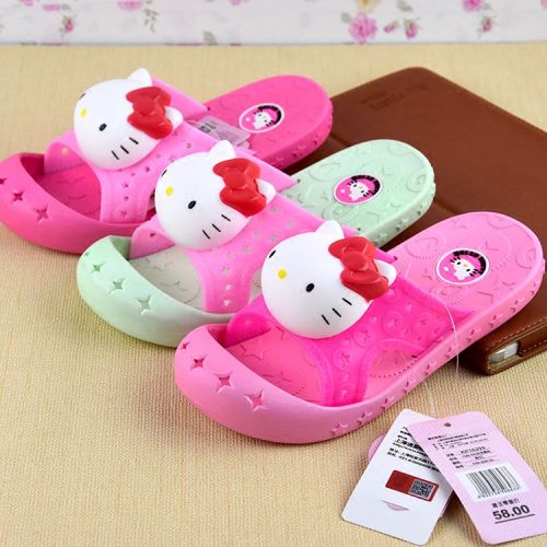 Chaussons enfants HELLO KITTY pour été - semelle plastique Ref 1036256