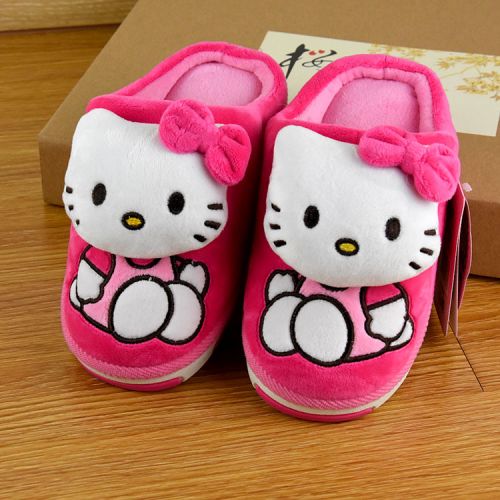 Chaussons enfants en HELLO KITTY pour hiver - semelle plastique Ref 1036261