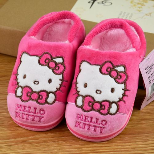 Chaussons enfants en HELLO KITTY pour hiver - semelle caoutchouc Ref 1036264