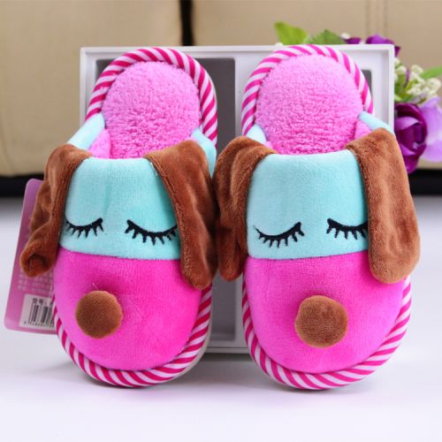 Chaussons enfants en pour hiver - semelle caoutchouc Ref 1036330