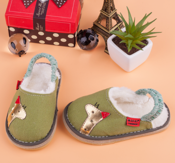 Chaussons enfants en coton pour hiver - semelle Melaleuca Ref 1036340